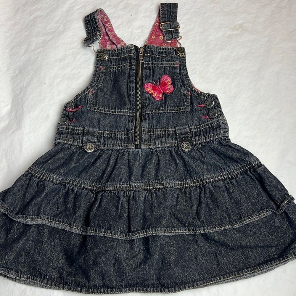 Pumpkin Patch girl’s youth  jean skirt overalls size 5